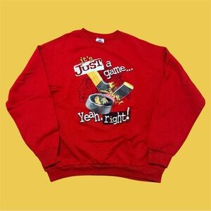 League Leader NHL Chicago Blackhawks “It’s Just A Game…” Crewneck Sweater